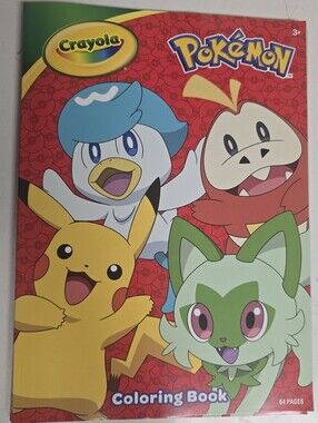 Pokemon Crayola Coloring Book 64 Pages